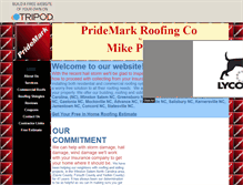 Tablet Screenshot of pridemarkroofing.tripod.com