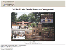 Tablet Screenshot of mallardlake.tripod.com
