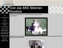 Tablet Screenshot of cjhuskies.tripod.com