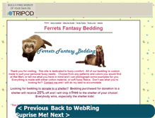 Tablet Screenshot of ferretfantasybedding.tripod.com