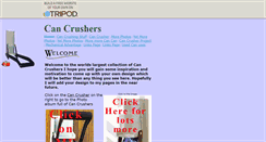 Desktop Screenshot of cancrushers.tripod.com