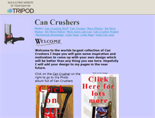 Tablet Screenshot of cancrushers.tripod.com