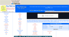 Desktop Screenshot of freeweblist.tripod.com