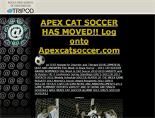 Tablet Screenshot of apexhighsoccer.tripod.com