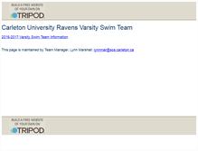 Tablet Screenshot of carletonvarsityswim.tripod.com