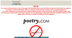 Desktop Screenshot of poetrynotcom.tripod.com
