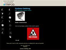 Tablet Screenshot of cycloneclothing.tripod.com