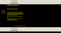 Desktop Screenshot of goldencastlegames.tripod.com