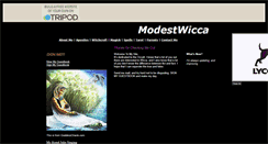 Desktop Screenshot of modestwicca.tripod.com