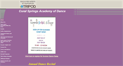 Desktop Screenshot of csacademyofdance.tripod.com