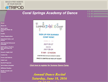 Tablet Screenshot of csacademyofdance.tripod.com