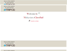 Tablet Screenshot of eclassified.tripod.com