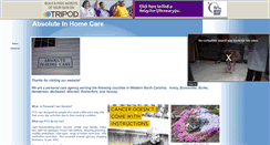 Desktop Screenshot of absolutehomecare.tripod.com