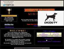 Tablet Screenshot of mightywarriors1.tripod.com