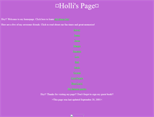 Tablet Screenshot of hollispage.tripod.com
