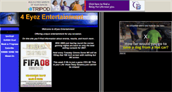Desktop Screenshot of 4eyez-ent.tripod.com