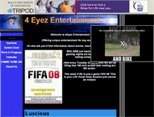 Tablet Screenshot of 4eyez-ent.tripod.com