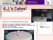 Tablet Screenshot of ajscakes.tripod.com