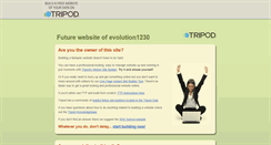 Desktop Screenshot of evolution1230.tripod.com