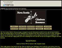 Tablet Screenshot of novascotiaclimb.tripod.com