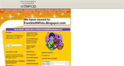 Desktop Screenshot of freestuff4pets.tripod.com