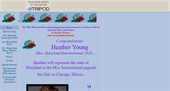 Desktop Screenshot of missmarylandinternational.tripod.com