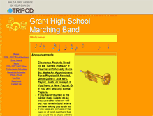 Tablet Screenshot of grantlancerband.tripod.com