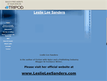 Tablet Screenshot of leslieleesanders.tripod.com