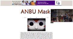 Desktop Screenshot of anbumasks.tripod.com