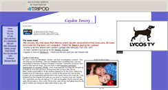 Desktop Screenshot of caydentowery.tripod.com