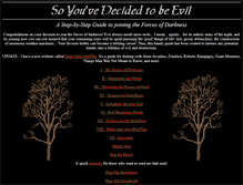 Tablet Screenshot of evil-guide.tripod.com