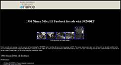 Desktop Screenshot of nissan240sxforsale.tripod.com