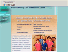 Tablet Screenshot of madisonprimarycare-reg.tripod.com