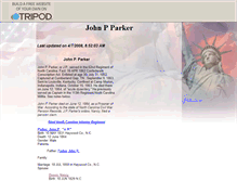 Tablet Screenshot of johnpparker.tripod.com