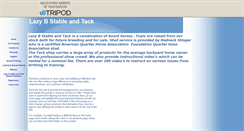 Desktop Screenshot of lazybstableandtack.tripod.com
