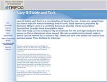 Tablet Screenshot of lazybstableandtack.tripod.com
