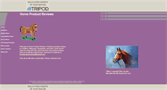 Desktop Screenshot of horseproductreviews.tripod.com