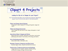 Tablet Screenshot of clipart4projects.tripod.com