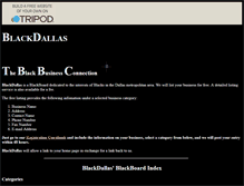Tablet Screenshot of blackdallas1.tripod.com