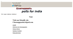 Desktop Screenshot of indiapoll.tripod.com