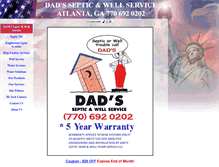 Tablet Screenshot of dadssepticandwell.tripod.com