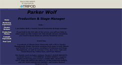 Desktop Screenshot of parkerwolf.tripod.com