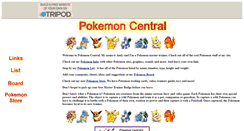 Desktop Screenshot of pokemon-central.tripod.com