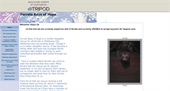 Desktop Screenshot of ferretsraysofhope.tripod.com