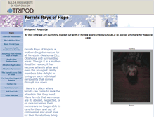Tablet Screenshot of ferretsraysofhope.tripod.com