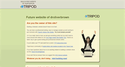 Desktop Screenshot of droliverbrown.tripod.com