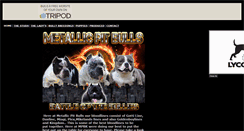 Desktop Screenshot of metallicpitbulls.tripod.com