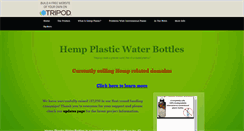 Desktop Screenshot of hempwaterbottles.tripod.com