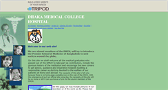 Desktop Screenshot of dhakamedicalcollege.tripod.com