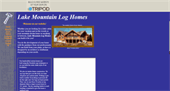 Desktop Screenshot of lakemountainloghomes.tripod.com